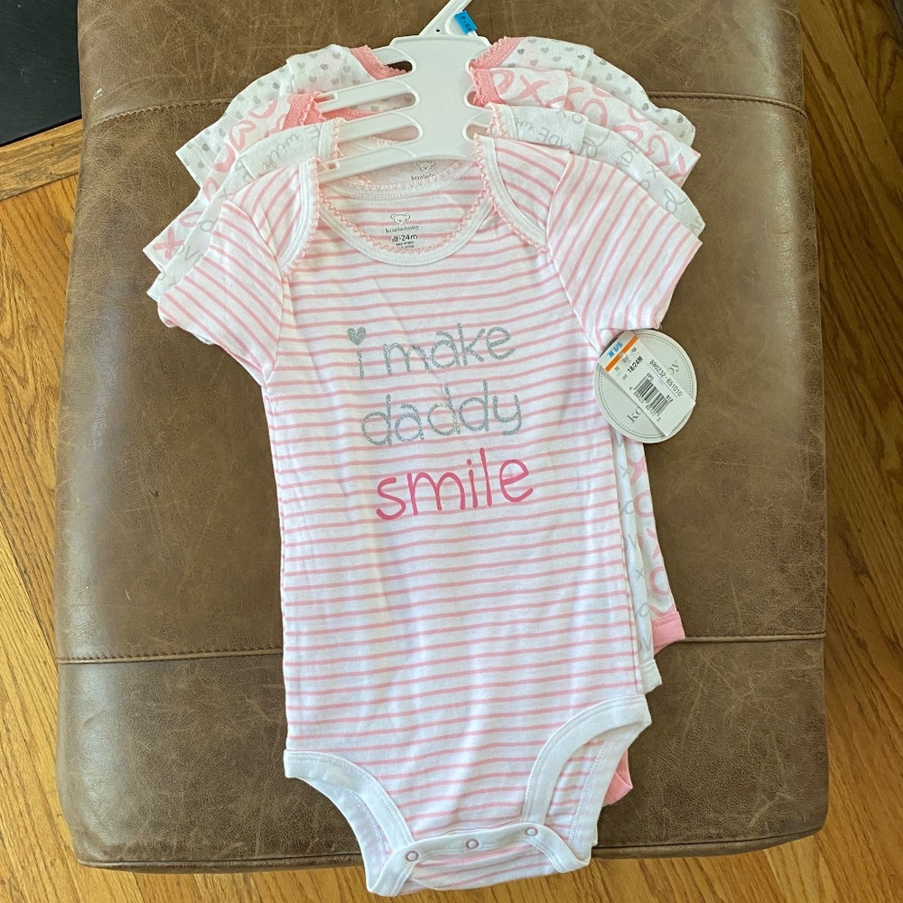 4 Pack Baby Girl Onesies